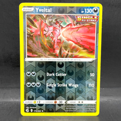 2021 POKEMON FUSION STRIKE YVELTAL 175/264 REVERSE HOLO (RARE) - Image 1