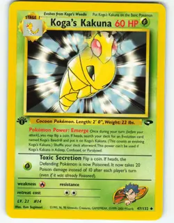 Koga's Kakuna - 1st Edition - 47/132 Gym Challenge - Pokemon TCG - 2000 - Image 1
