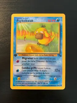 Carte Pokemon : Psykokwak 53/62 Edition 1 Fossile Wizards Francaise - Image 1