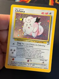 Clefairy 6/130 Holo Rare Base Set 2 - Pokemon Card WOTC - MP - Image 5
