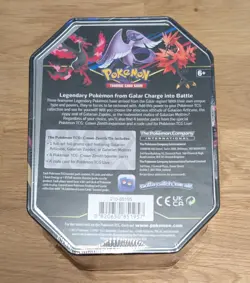 Pokemon TCG Crown Zenith Galarian Moltres Tin ENGLISCH NEU/OVP 4 Booster - Image 2