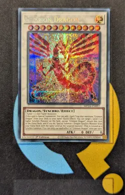MP24-EN097 Crimson Dragon Prismatic Secret Rare 1st Edition YuGiOh - Image 1