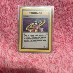 Pokemon TCG WOTC Sabrina Trainer Gym Challenge Holo Card 20/132 - Image 1