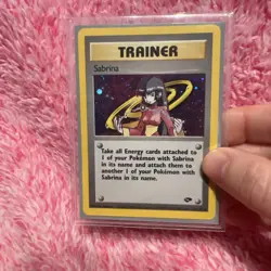 Pokemon TCG WOTC Sabrina Trainer Gym Challenge Holo Card 20/132 - Image 2