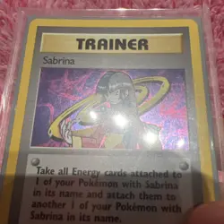 Pokemon TCG WOTC Sabrina Trainer Gym Challenge Holo Card 20/132 - Image 4