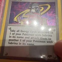 Pokemon TCG WOTC Sabrina Trainer Gym Challenge Holo Card 20/132 - Image 5