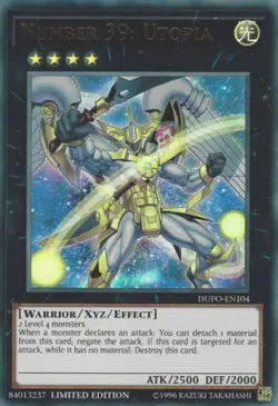 Number 39: Utopia - DUPO-EN104 - Ultra Rare - Limited Edition - Lightly Played - Image 1