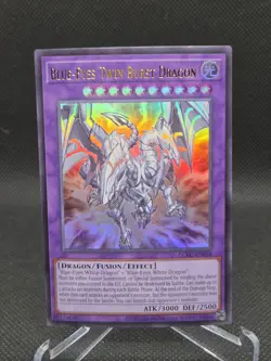 Yu-Gi-Oh Blue-Eyes Twin Burst Dragon Ultra Rare Unlimited LCKC-EN058 Legendary … - Image 1