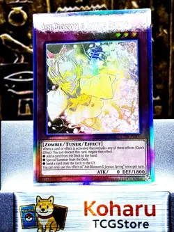 Yugioh Ash Blossom Joyous Spring RC04-AE009 Ghost rare Japanese -NM - Image 1