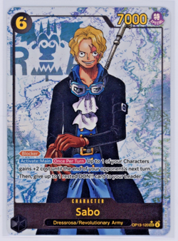 One Piece Sabo SEC Alternate Alt Art (Parallel) OP13-120 - English - NM Mint - Image 1
