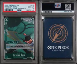 Roronoa Zoro Tournament Pack Winner Vol. 3 One Piece PSA 10 Gem Mint Pop 63 - Image 3