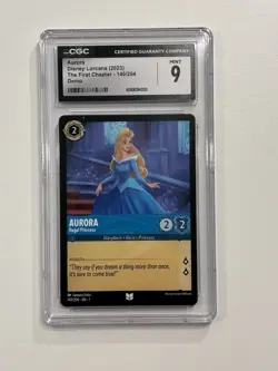Disney Lorcana Demo Card - Aurora Regal Princess 140/204 CCG 9 Pop 5 (2023) - Image 1