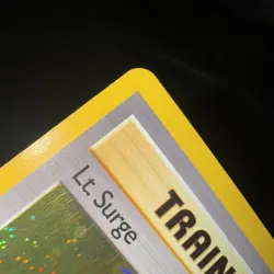 Lt. Surge Holo 17/132 LP Gym Challenge WOTC Swirl Vintage Trainer Pokemon Card - Image 5