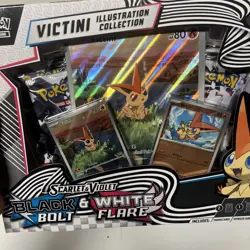 NEW X2 Pokemon Trading Card Unova Victini Illustration Collection Box - Image 1