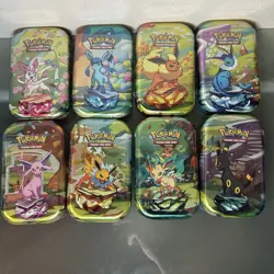 Pokemon Prismatic Evolutions Mini Tins FULL SET of 8 New Sealed *SHIPS TODAY* - Image 1