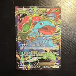 Venusaur EX Full Art Promo Pokemon TCG Card XY 123 Holo 180 HP Plant Basic - Image 1