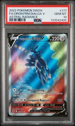 PSA 10 Origin Forme Dialga V #177 Pokemon Astral Radiance - Image 1