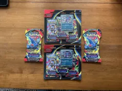 Lot of 4 Pokemon Trading Card Packets Phantasmal Flames & Mega Evolution - Image 1