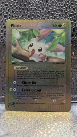Pokemon Plusle Uncommon 8/97 EX Sandstorm Reverse Holo Card LP READ - Image 1