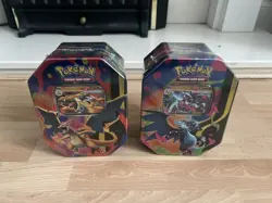 Pokemon TCG: Mega Charizard ex Tins X + Y - Set of 2 - BRAND NEW SEALED - Image 1