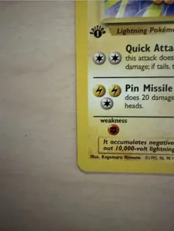 Pokemon TCG Jolteon 1st Edition Jungle Set #20/64 Non-Holo Rare Vintage WOTC - Image 5