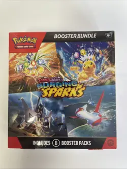 Pokemon TCG Surging Sparks Booster Bundle (6 Packs) Factory Sealed - Image 1