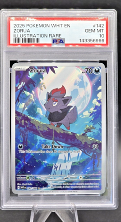 Pokemon TCG Zorua 142/086 Illustration Rare White Flare PSA 10 GEM MINT 💎 142/0 - Image 1