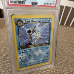 2000 Pokemon Dark Blastoise 20/82 Team Rocket 1st Edition PSA 8 - Image 2