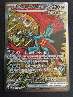 Pokemon TCG Roaring Moon EX 162/131 Sir Prismatic Evolutions GREAT CENTERING - Image 1