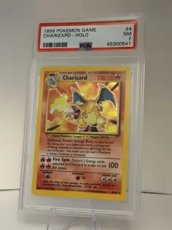 1999 Charizard Holo #4/102 Pokemon PSA 7 - Image 1