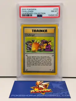 Pokemon 2002 PSA 8 Legendary Collection Challenge! 106/110 - Image 1