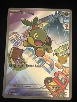 Pokemon First Partner Illustration Rare Turtwig Chimchar Piplup 30th Anniversary - Image 2