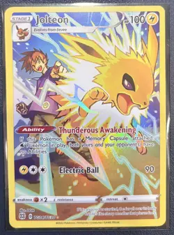 Pokemon Jolteon TG04/TG30 Swsh09 Brilliant Stars Trainer Gallery Ultra Rare Holo - Image 1