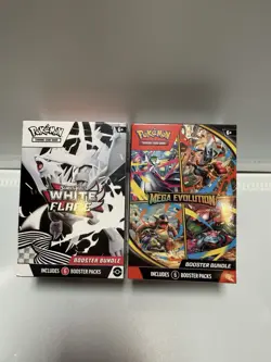 Pokemon White Flare TCG Booster Bundles + Mega Evolution Booster Bundle - Image 1