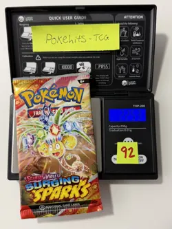 (HEAVY)🔥 22.53g Pokemon TCG Surging Sparks Booster Pack Factory Sealed✅ - Image 1