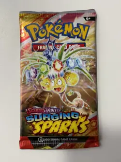 (HEAVY)🔥 22.53g Pokemon TCG Surging Sparks Booster Pack Factory Sealed✅ - Image 2