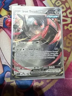 Iron Treads ex 66/91 PAF: Paldean Fates Pokemon NM - Image 1