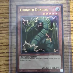 Konami Thunder Dragon Effect English Standard Yu-Gi-Oh! TCG Card 1600/1500 - Image 1