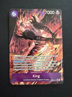 King (Alternate Art) EB04-031 One Piece OP-14 The Azure Sea's Seven Foil NM - Image 1