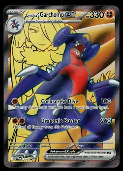 Pokemon SV: Scarlet & Violet Promo Cards 204 Cynthia's Garchomp ex Pokemon Card - Image 1