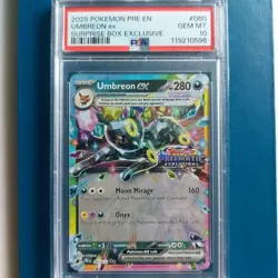 TCG POKEMON: UMBREON Ex SURPRISE BOX EXCLUSIVE PROMO STAMPED PSA 10 GEM MT "PE" - Image 1