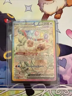 Pokemon Eevee EX TCG Prismatic Evolutions Holo Card 167/131 Mint Near Mint - Image 1