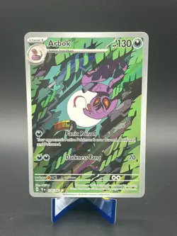 Pokemon TCG Arbok 176/162 Temporal Forces Illustration Rare Card NM Condition - Image 1