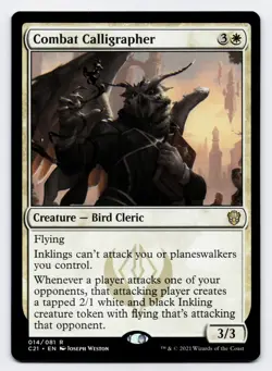 Combat Calligrapher [014/081] C21 Rare Non-Foil [MTG Card English] - Image 1
