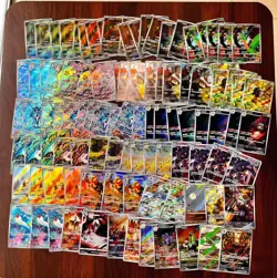 100pcs Pokemon Chinese Card AR & CHR Full Art Holo Cards Lot Bulk Pack Wholesale - Image 1