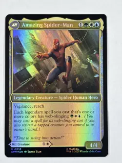 Peter Parker / Amazing Spider-Man Foil M 0010 - Marvel's Spider-Man MTG - Image 2