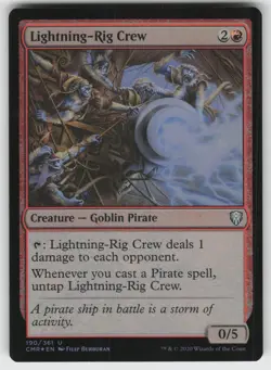 Lightning-Rig Crew Foil U Commander Legends 190 MTG - Image 1
