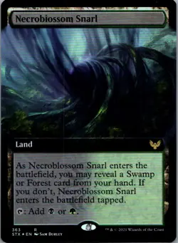 Necroblossom Snarl (Extended Art) Foil from Strixhaven: School of Mages, #363 in - Image 1