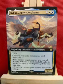 Kykar, Zephyr Awakener (Extended Art) - Foundations - Rare - NM - MTG - Image 1