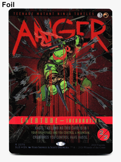Anger (2375) - FOIL - [Secret Lair Drop] MTG SLD TMNT NM - Image 1